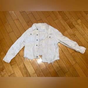 Blank NYC White Denim Jacket